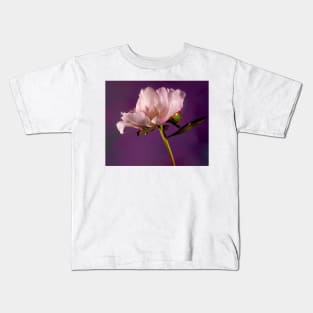 Purple Peony Kids T-Shirt